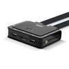 Lindy 2 Port DisplayPort 1.2, USB Type C, USB 2.0 & Audio Cable KVM Switch | 42346