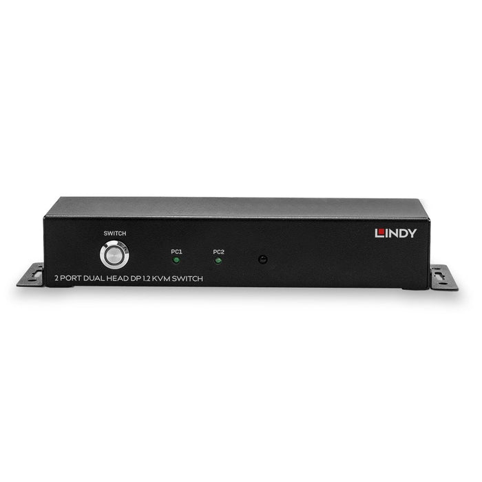 Lindy 2 Port Dual Head DisplayPort 1.2 KVM Switch | 39306