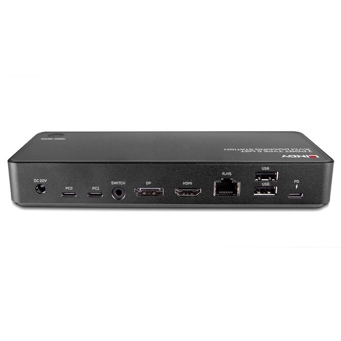 Lindy 2 Port Type C MST KVM Docking Station | 43202 Switches Lindy