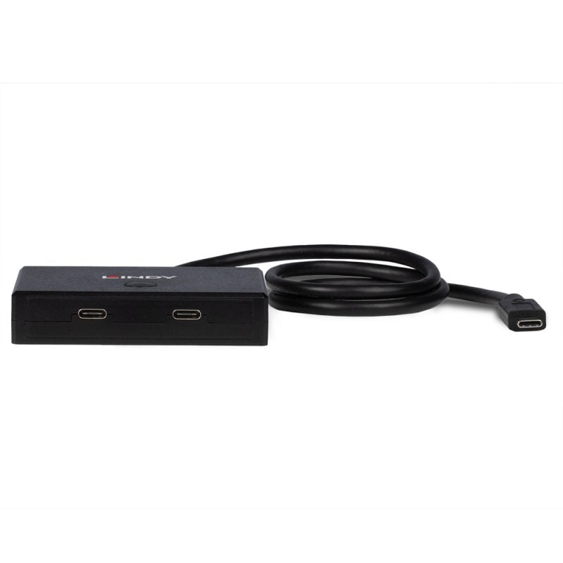 Lindy 2 Port USB 3.2 Gen 2 Type C Bi-Directional Switch | 43329 USB Hub & Docking Station Lindy