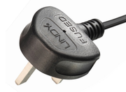 Lindy 2.5m UK 3 Pin Plug to 2 x IEC C13 Extension Cable | 30371 Power Cable Lindy