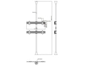 Multibrackets MBFC2X2U-F100 M Floor to Ceiling Mount Pro - Up to 15"-32" Screen Floor to Ceiling Display Mount Multibrackets