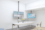 Multibrackets MBFC3X2U-F100 M Floor to Ceiling Mount Pro - Up to 15"-32" Screen Floor to Ceiling Display Mount Multibrackets