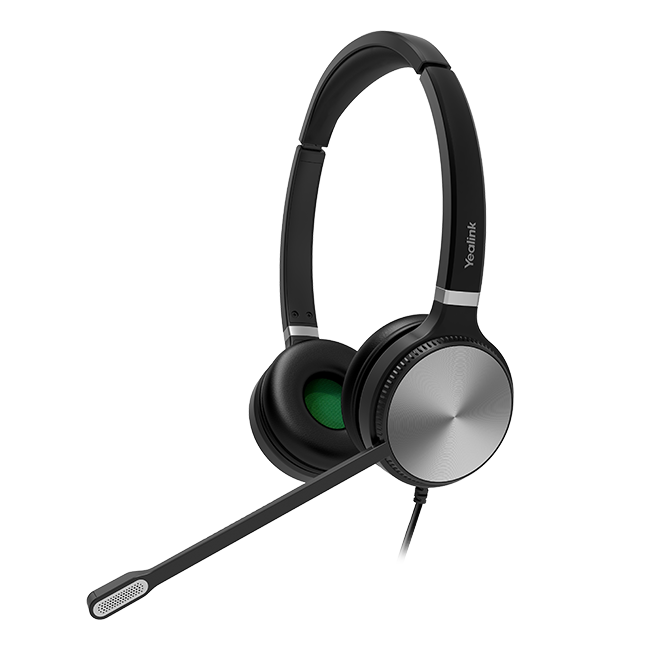 Yealink YHS36DUAL Dual Ear QD To RJ9 HD Headset For Yealink Handsets Headset Yealink