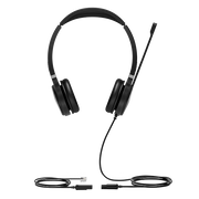 Yealink YHS36DUAL Dual Ear QD To RJ9 HD Headset For Yealink Handsets Headset Yealink