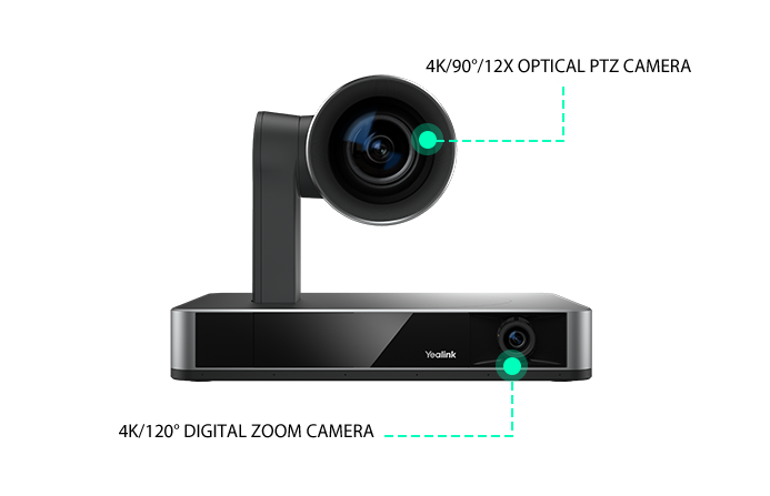 Yealink UVC86 A 4K Dual-Eye Intelligent Tracking Camera for Medium and Large Rooms with Perfect Display Video Conferencing System Yealink