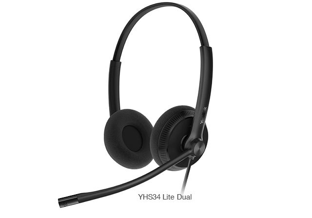 Yealink YHS34MONO Single Ear QD TO RJ9 Headset For Yealink Handsets Headset Yealink