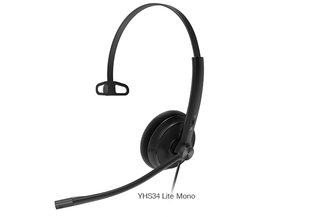 Yealink YHS34DUAL Dual Ear QD To RJ9 Headset For Yealink Handsets Headset Yealink