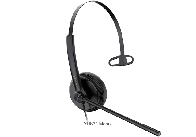Yealink YHS34DUAL Dual Ear QD To RJ9 Headset For Yealink Handsets Headset Yealink