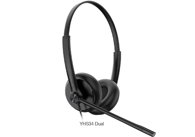 Yealink YHS34MONO Single Ear QD TO RJ9 Headset For Yealink Handsets Yealink Headset Yealink