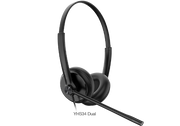 Yealink YHS34DUAL Dual Ear QD To RJ9 Headset For Yealink Handsets Headset Yealink