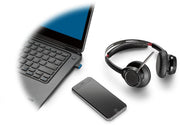 POLY Voyager Focus UC Wireless Bluetooth Black Headset | 202652-101 Headset Poly