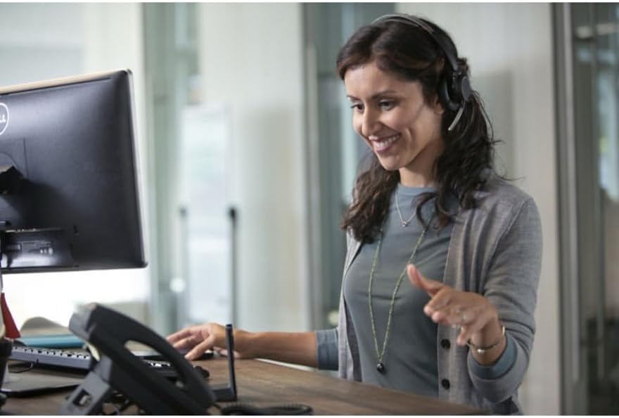 POLY Voyager Focus UC Wireless Bluetooth Headset | 202652-104 Headset Poly