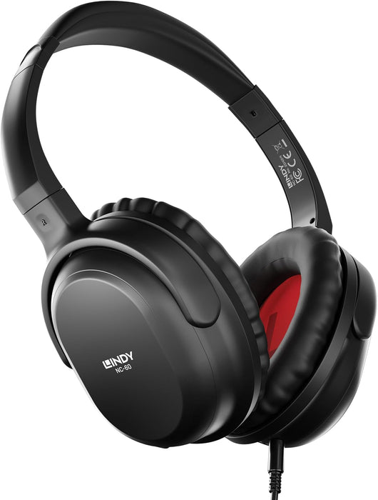 Lindy NC-60 Wired Active Noise Cancelling Headphones | 20424