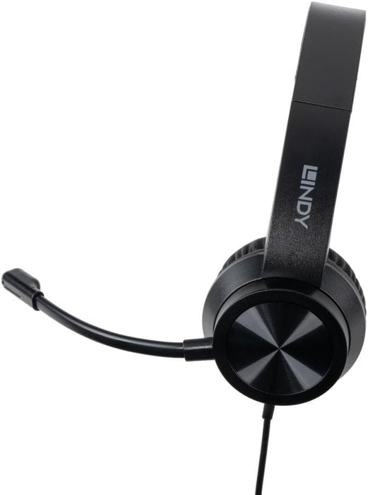 Lindy USB-C Office Headset with USB A to C Adapter | 20439 Headset Lindy