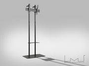 Multibrackets M Pro Dual Pole Floorstand For 75"-98" Screens | 7340234812059
