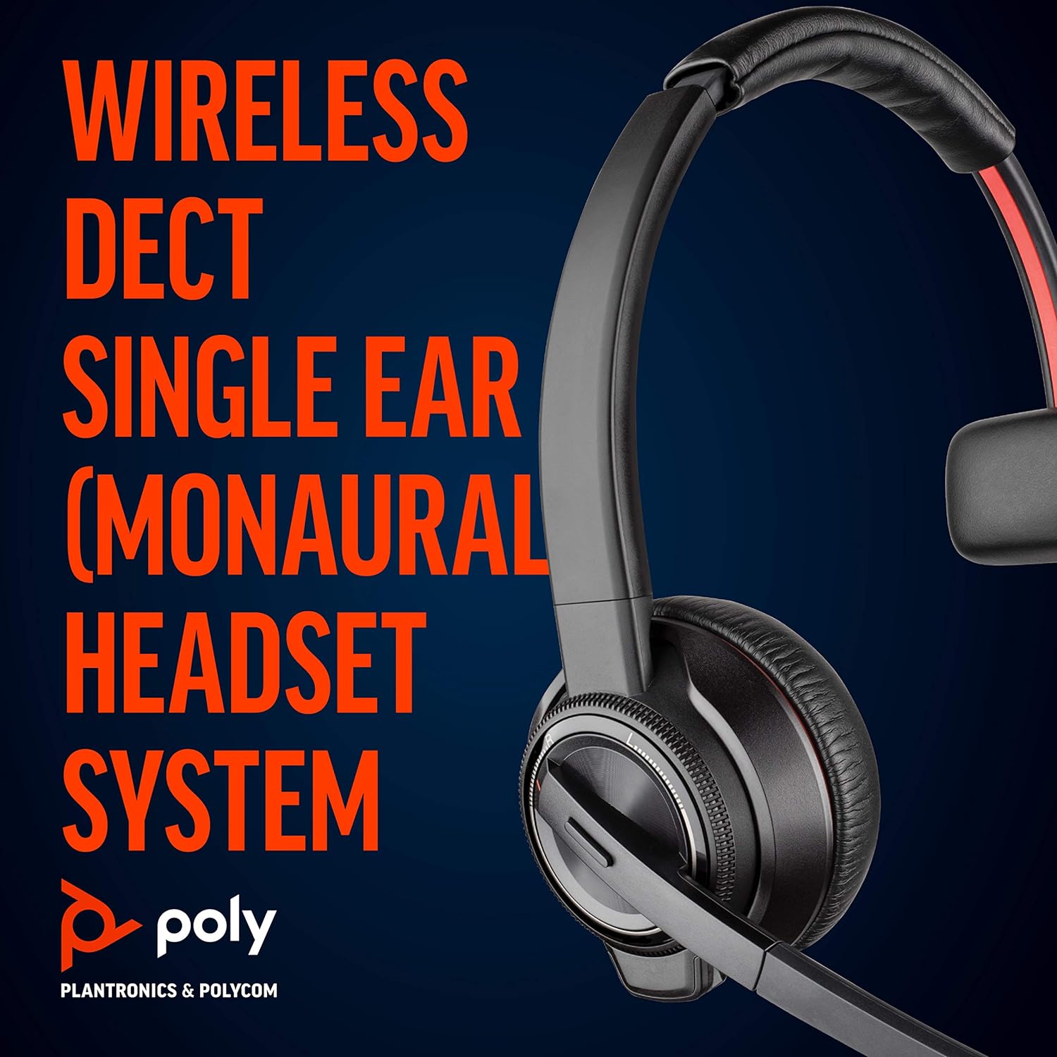 Poly W8210/A UC Wireless Black Headset Headset Poly