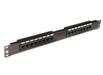 Lindy 19" CAT5e 1U 16 Port RJ-45 Patch Panel, Unshielded, Black | 20755 Patch Panels Lindy