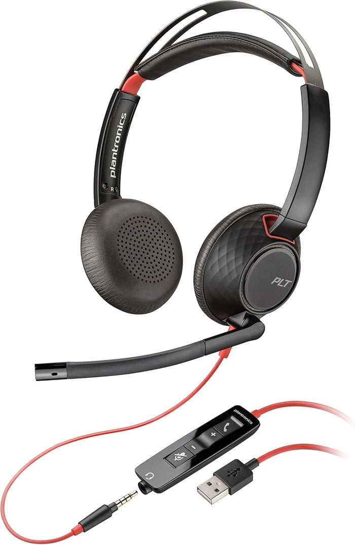 POLY Blackwire 5220 3.5 mm Wired USB Type-A Headset | 207576-01 Headset Poly