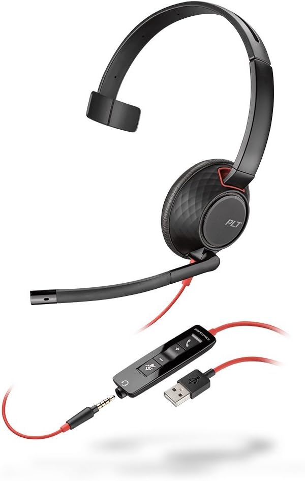 POLY Blackwire 5210 Wired USB Type-A Mono Headset | 207577-03 Headset Poly