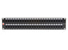 Lindy 19" CAT5e 2U 48 Port RJ-45 Patch Panel, Unshielded, Black | 20758