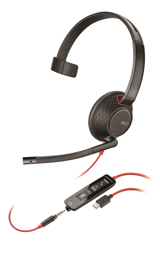 Poly Blackwire 5210 USB Type-C Wired Headset | 207587-201