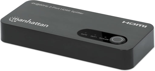 Manhattan 4K@60Hz 2-Port HDMI Splitter with Downscaling | 207614 Video Splitter Manhattan
