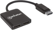 Manhattan DisplayPort to Dual DisplayPort - MST Hub | 207768 Splitter Manhattan