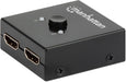 Manhattan 4K@60Hz Bi-Directional 2-Port HDMI Switch | 207850 Video Switches Manhattan