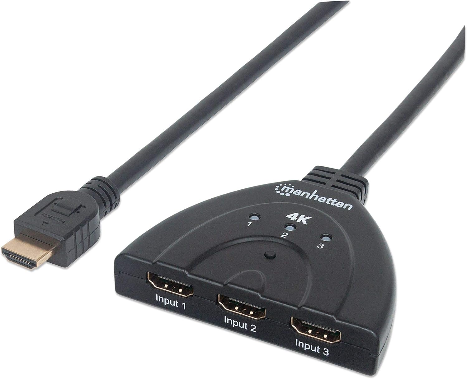 Manhattan 4K@60Hz 3-Port HDMI Switch | 207874 Video Switch Manhattan