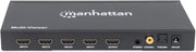 Manhattan 1080p 4-Port HDMI Multiviewer Switch | 207881 Video Switch Manhattan