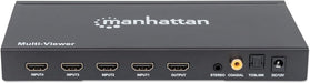 Manhattan 1080p 4-Port HDMI Multiviewer Switch | 207881 Video Switches Manhattan