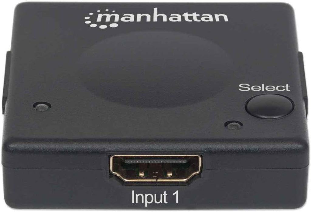 Manhattan 207911 2-Port HDMI Switch | 1080p | Auto & Manual Switching Video Switches Manhattan