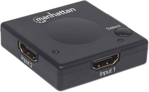 Manhattan 207911 2-Port HDMI Switch | 1080p | Auto & Manual Switching Video Switches Manhattan