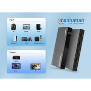 Manhattan 4K@60Hz 3-Port HDMI Switch | 208222 Video Switch Manhattan