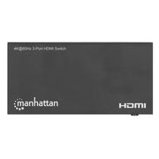 Manhattan 4K@60Hz 3-Port HDMI Switch | 208222 Video Switch Manhattan
