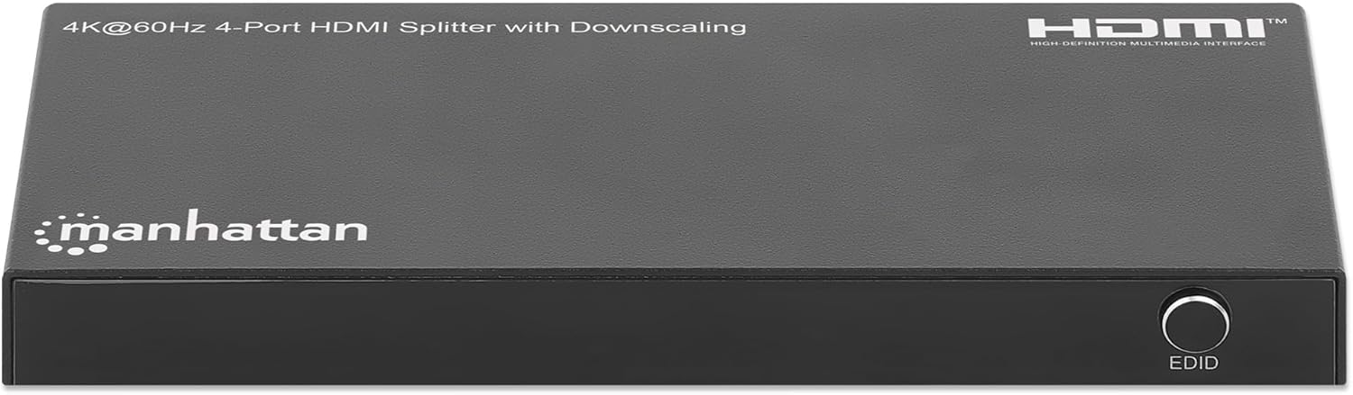 Manhattan 4K@60Hz 4-Port HDMI Splitter with Downscaling | 208369 Splitter Manhattan