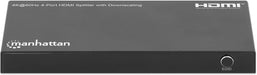 Manhattan 4K@60Hz 4-Port HDMI Splitter with Downscaling | 208369 Video Splitter Manhattan