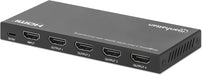 Manhattan 4K@60Hz 4-Port HDMI Splitter with Downscaling | 208369 Video Splitter Manhattan