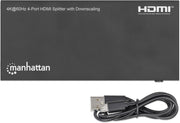 Manhattan 4K@60Hz 4-Port HDMI Splitter with Downscaling | 208369 Splitter Manhattan