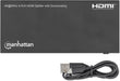 Manhattan 4K@60Hz 4-Port HDMI Splitter with Downscaling | 208369 Video Splitter Manhattan