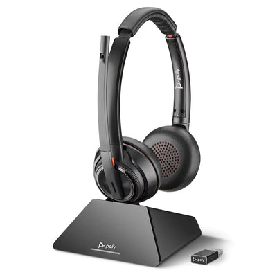 Poly 8220 UC Wireless Black Headset Headset Poly