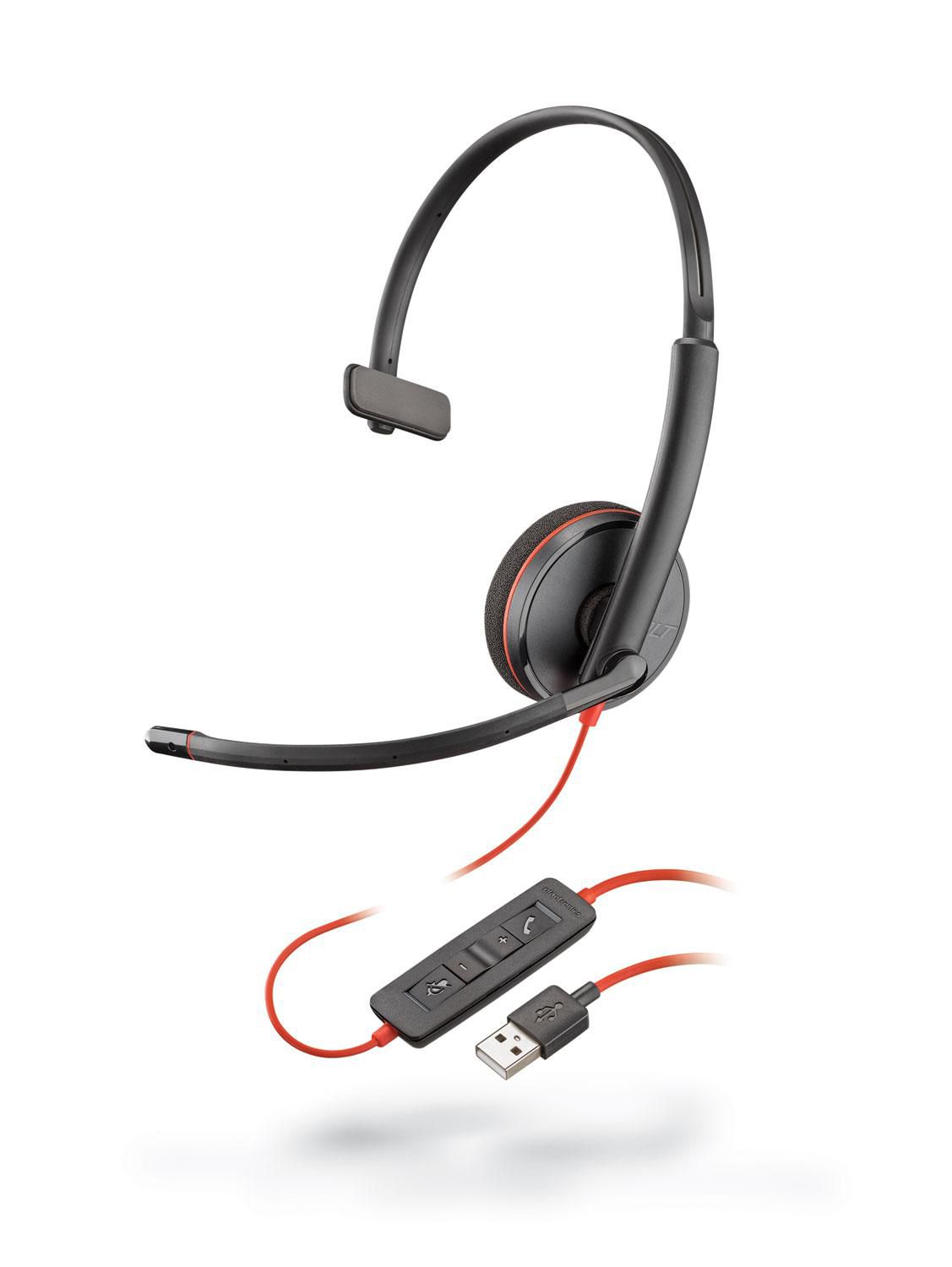Poly Blackwire 3210 USB Type-A Wired Headset | 209744-101 Headset Poly