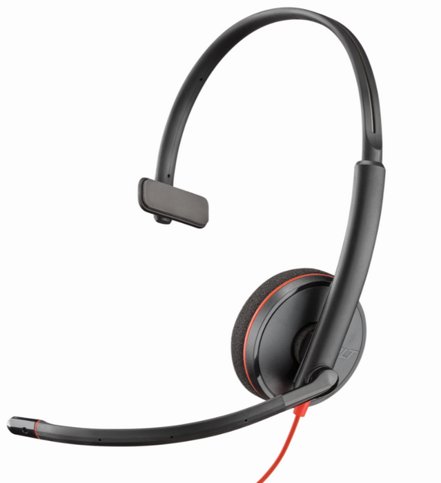 POLY Blackwire C3210 USB Type-A Black Wired Headset | 209744-201