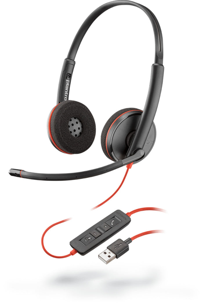 Poly Blackwire C3220 Wired Black Headset Headset Poly