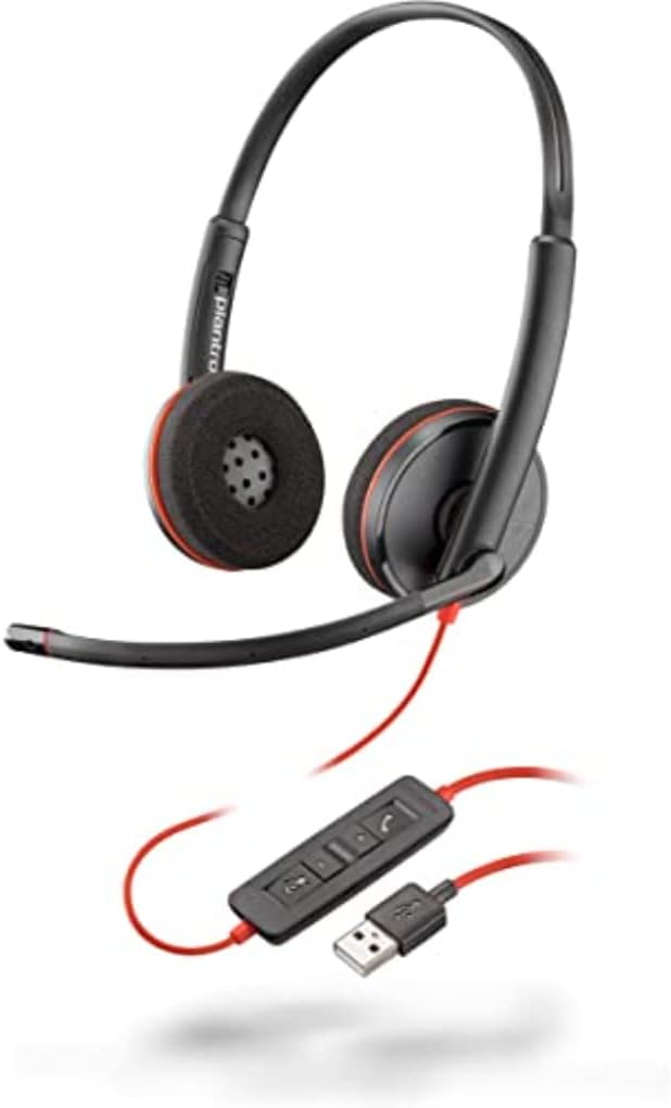 Poly Blackwire 3220 USB Type-A Wired Headset | 209745-22 Headset Poly