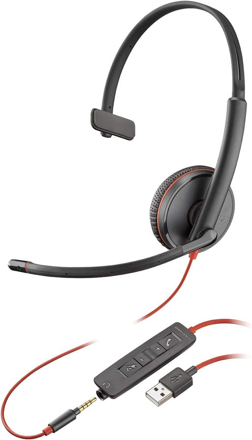POLY Blackwire 3215 Wired USB Type-A Headset | 209746-101 Headset Poly