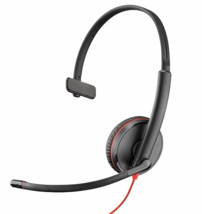 Poly Blackwire C3215 USB Type-A Wired Headset | 209746-201 Headset Poly