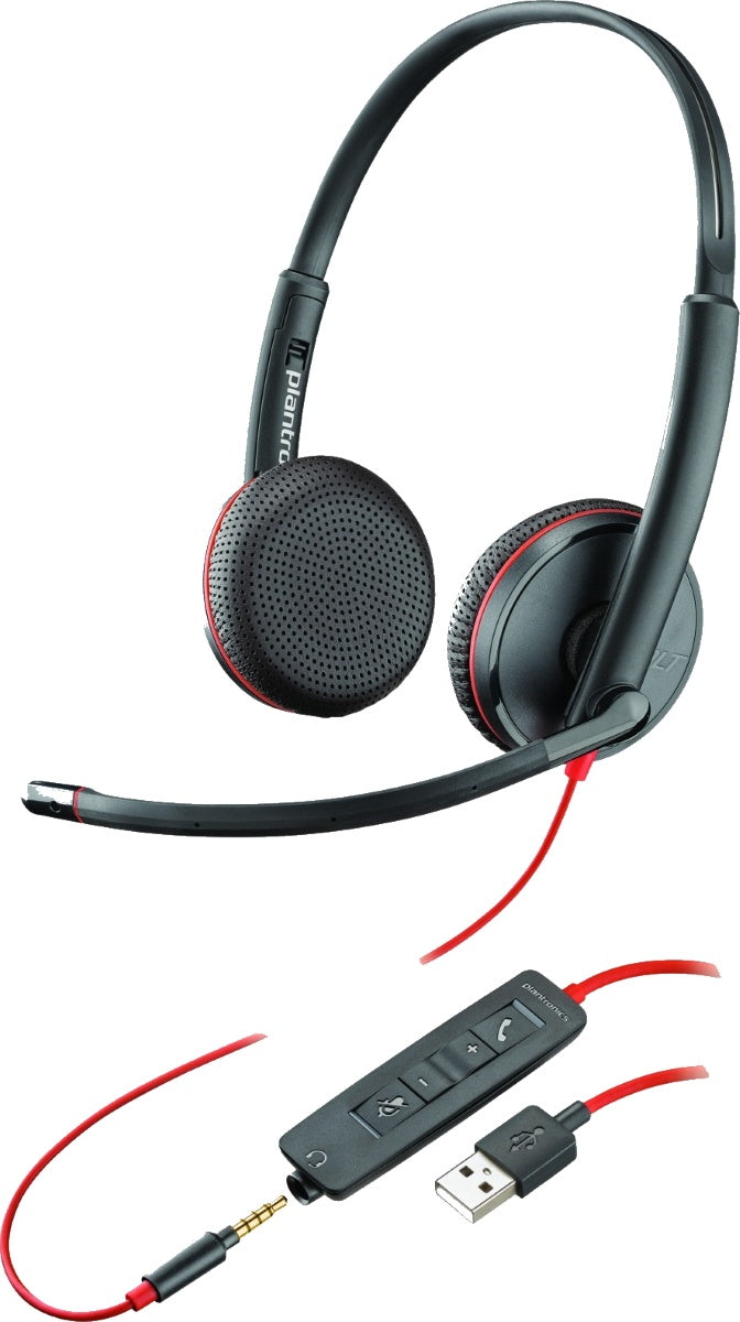 Poly Blackwire 3225 USB Type-A Wired Headset Headset Poly
