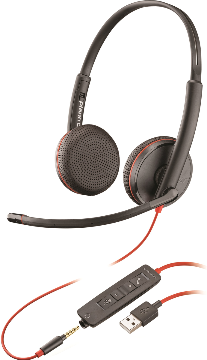Poly Blackwire 3225 USB-A Headset | 209747-201 Headset Poly